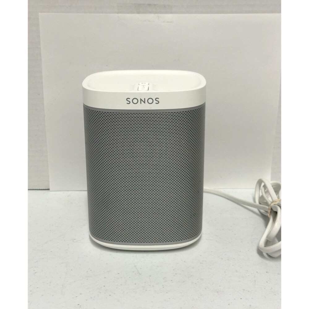 Sonos Play 1 Speaker White WiFi Smart Streaming Audio Compact Power Cord Tested